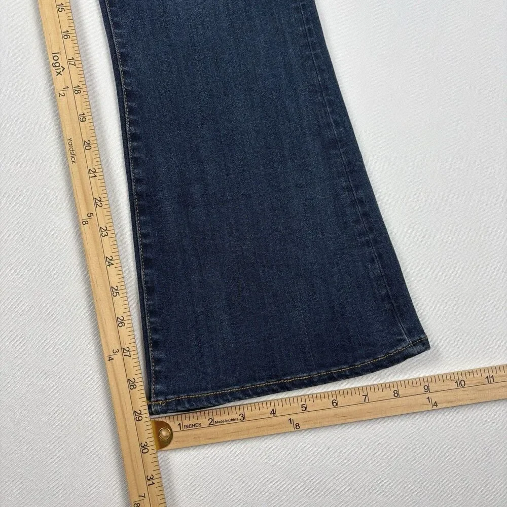 American Eagle Jeans Skinny Kick Boot Cut 360 Super Stretch Womens Size 16 Blue